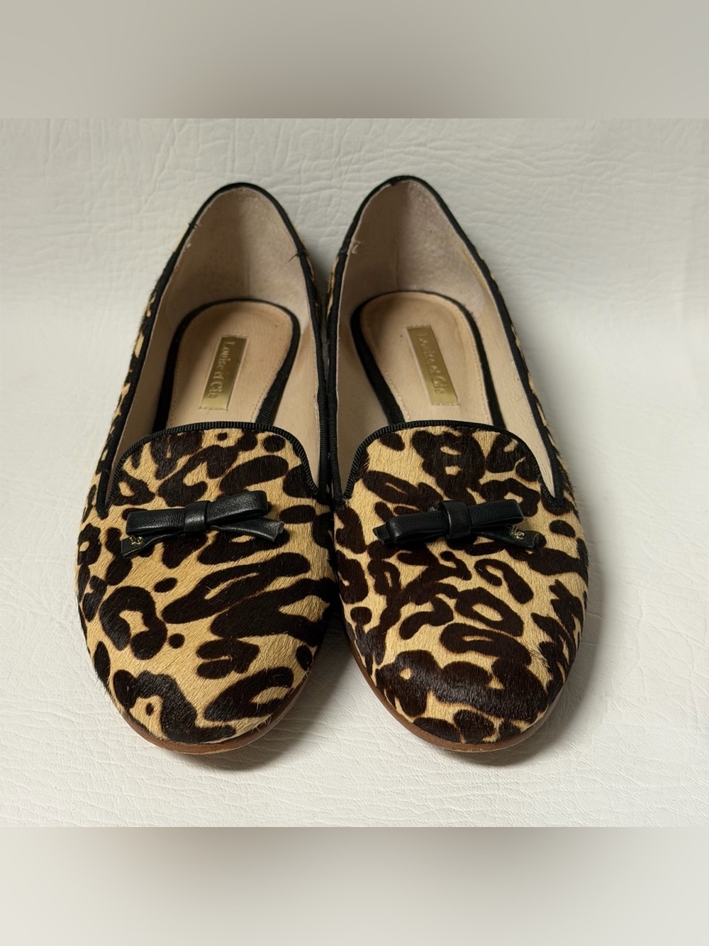 Louise Et Cie Womens Lo-Anniston Animal Real Cow Fur + Leather Slip On Sz 6M